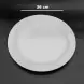 #CE-8713; Ceramic round plate 10 inches matte