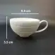 #CM5353; Ceramic coffee cup with saucer 190ml 