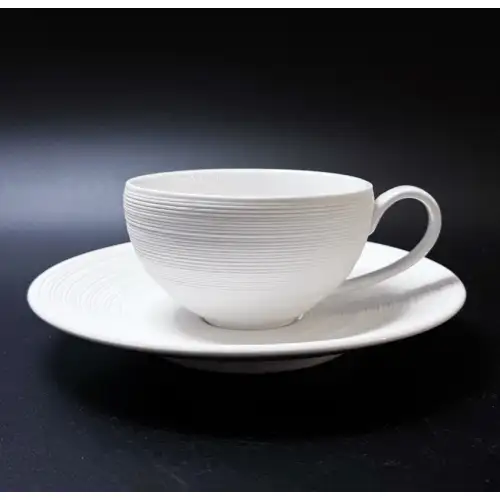 #CM5353; Ceramic coffee cup with saucer 190ml 