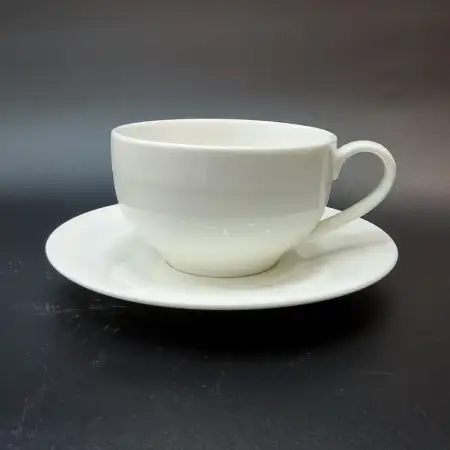 #CT5964; Ceramic coffee cup with saucer ..