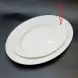 #CT8170; Ceramic oval plate 25.5cm