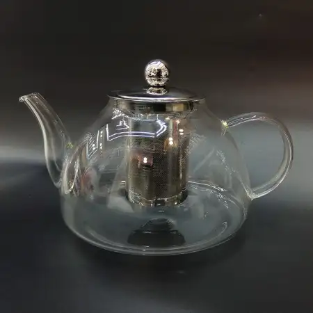 #CU6053; Glass tea pot 1200ml ..