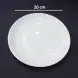 #CW9023; Ceramic round plate 8 inches White 