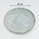 #CX0791; Ceramic plate round 10.5"