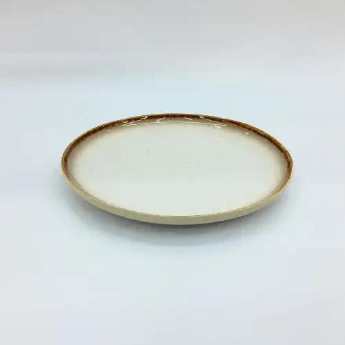 #CX0807; Ceramic plate round 8.25"