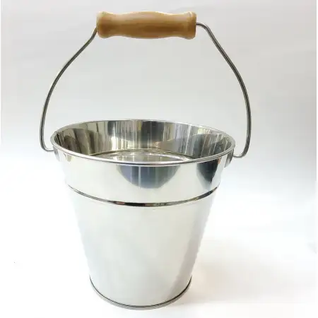 #CY107-SS; Stainless steel bucket 15.4cm..