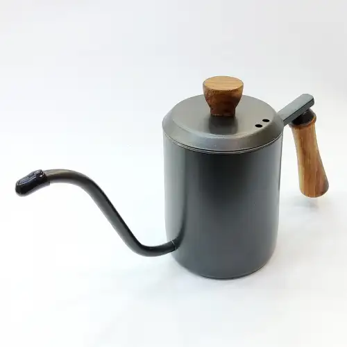 #DR-MB600BK; Stainless steel 600ml coffee pot wood handle BK #DR-MB600BK; Stainless steel 600ml coffee pot wood handle BK