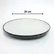 #F776-345;  Ceramic rd. plate 10"