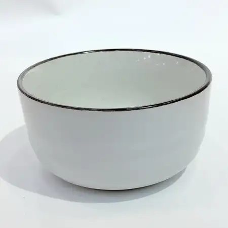 #F776-466WT; Ceramic bowl 5 inch WT #F77..