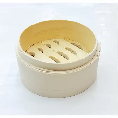 #FS10R-B; Bamboo steamer rd. basket 10cm  