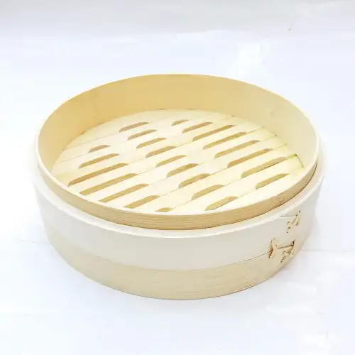 #FS21R-B; Bamboo steamer rd. basket 21cm  