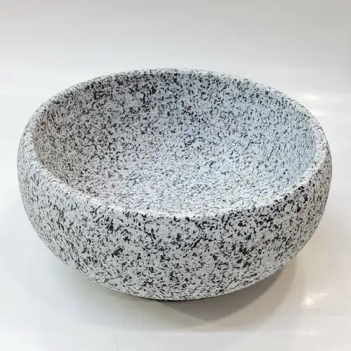 #GW1808; Stone bowl 18x8cm