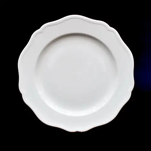 #HA9276; Ceramic plate round 12.25 inches