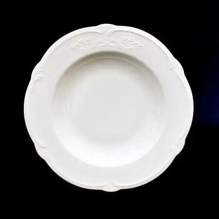 #HB9412; Ceramic soup plate 8.5 inches..