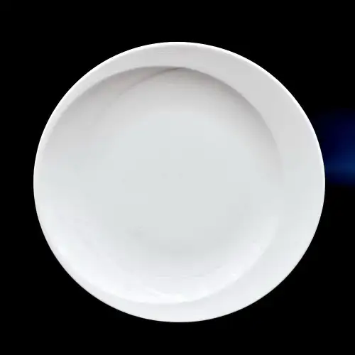 #HE9528; Ceramic plate round 10.5 inches