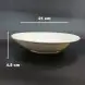#HE9542; Ceramic soup plate 8.5 inches
