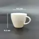#HE9658; Ceramic coffee cup with saucer 80ml      