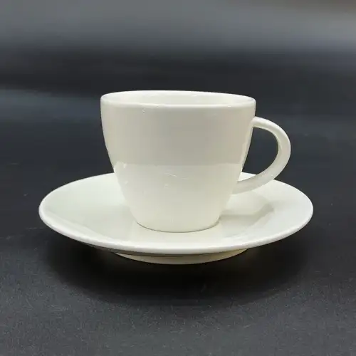 #HE9658; Ceramic coffee cup with saucer 80ml      