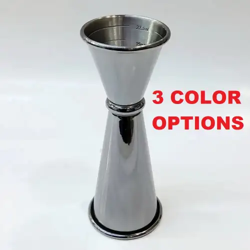 #HF-JBJ001F; Stainless steel jigger 30ml and 60ml #HF-JBJ001F; Stainless steel jigger 30ml and 60ml