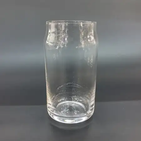 #HJX-6961; Glass can shape cup 460ml..