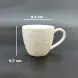 #HK9825; Ceramic coffee cup with saucer 100ml