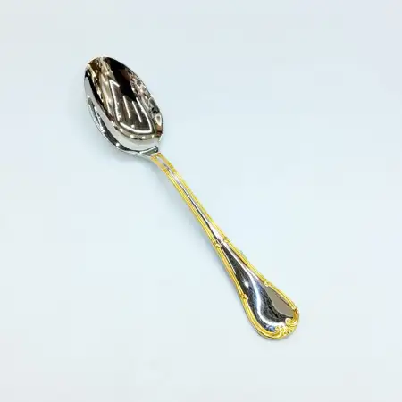 #HM0111; Stainless steel dessert spoon w..