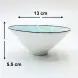 #HN0221-BW; Ceramic bowl 5" BW