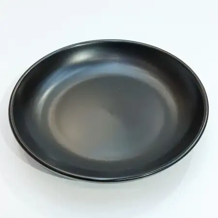 #HN2720-BK; Ceramic plate round 14cm BK..