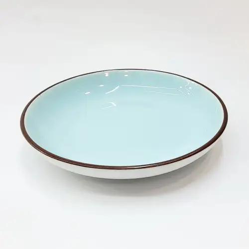 #HN2720-BW; Ceramic plate round 14cm BW