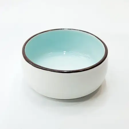 #HN2805-BW; Ceramic sauce dish 2.5"..