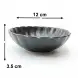 #HN7319-BK; Ceramic sauce dish 4.5" BK 