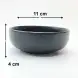 #HN7333-BK; Ceramic sauce dish 11cm BK  