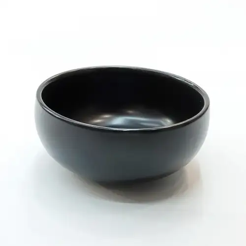 #HN7395-BK; Ceramic bowl 10cm BK  