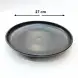 #HN8776-BK; Ceramic 10.5" plate BK