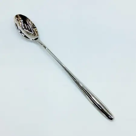 #HP0227; Stainless steel ice tea spoon..
