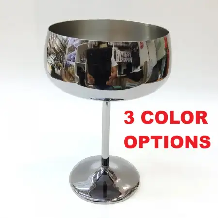 #JDM034L; Stainless steel wine martini g..