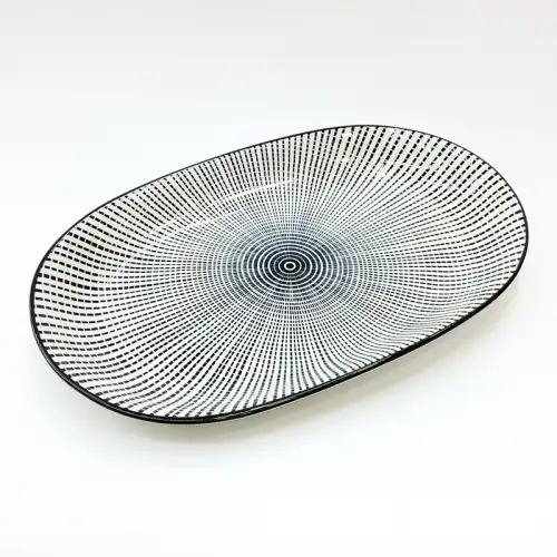 #JT6865-XT;  Ceramic 12 inch plate #XT