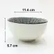 #JT6957-XT;  Ceramic bowl 4.5 inch #XT