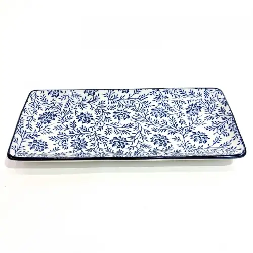 #JT7084-LH; Ceramic plate 25x11.5cm #LH