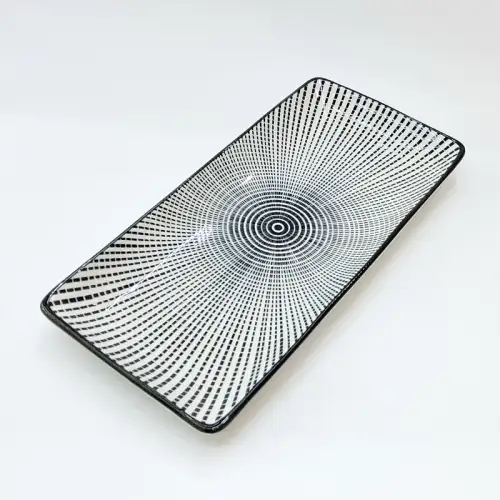 #JT7084-XT;  Ceramic plate 25x11.5cm #XT