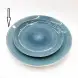 #KA0434; Ceramic round dinner plate 10.5 inches