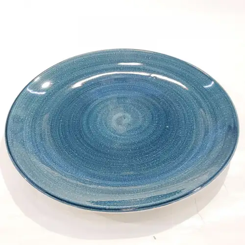 #KA0434; Ceramic round dinner plate 10.5 inches