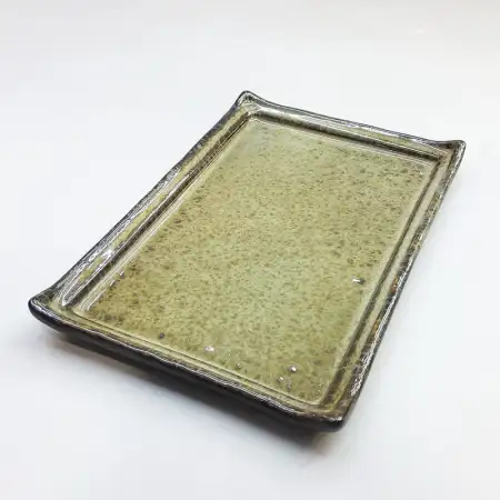 #KA4845; Ceramic rectangular plate 8 inc..