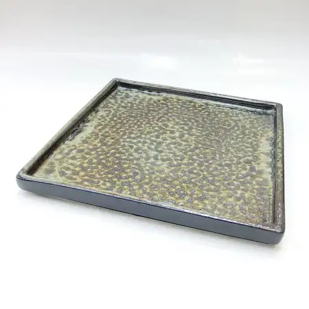 #KA4869; Ceramic square plate 8 inches..