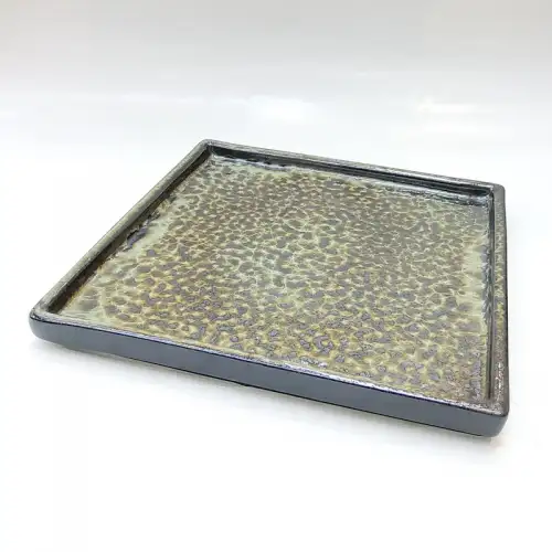#KA4869; Ceramic square plate 8 inches
