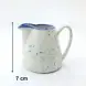 #KH7051-P; Ceramic Cream Pot 140ml with handle