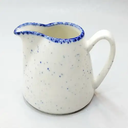 #KH7051-P; Ceramic Cream Pot 140ml with handle