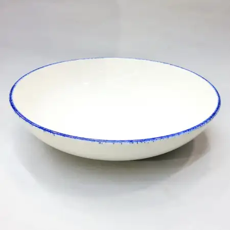 #KH7082; Ceramic 10.75 inches deep plate..