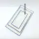 #KH7136-P; Ceramic rectangular plate 8 inches