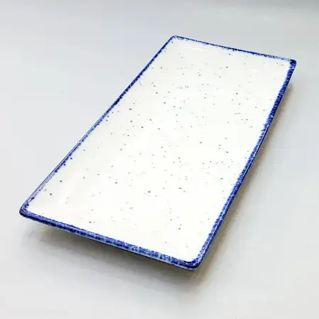 #KH7136-P; Ceramic rectangular plate 8 i..